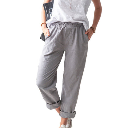 🔥Summer Bestseller🔥👖 Women's Breathable Cotton Pants for Everyday Comfort