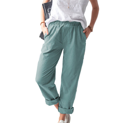 🔥Summer Bestseller🔥👖 Women's Breathable Cotton Pants for Everyday Comfort