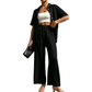 ✨New Arrival✨👖 2-Piece Set with Short Sleeve Top & Flowy Wide-Leg Pants – Perfect for Summer Days