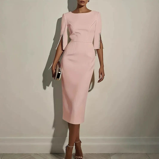✨New Arrival✨Sophisticated Pencil Dress – Straight Cut Design for Effortless