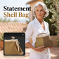 🔥Trending Now👜 Vintage Shell Bag in Soft Hues – Chic Accessory for Day or Evening