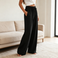 Summer Bestseller🔥👖 Elastic Drawstring Wide-Leg Pants with Pockets – Breezy & Comfortable for Everyday Wear