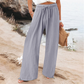 Summer Bestseller🔥👖 Elastic Drawstring Wide-Leg Pants with Pockets – Breezy & Comfortable for Everyday Wear