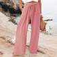 Summer Bestseller🔥👖 Elastic Drawstring Wide-Leg Pants with Pockets – Breezy & Comfortable for Everyday Wear