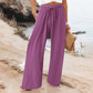 Summer Bestseller🔥👖 Elastic Drawstring Wide-Leg Pants with Pockets – Breezy & Comfortable for Everyday Wear