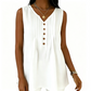 New Arrival✨🌸 Pleated V-Neck Sleeveless Top