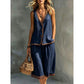 Summer Bestseller🔥Sleeveless V-Neck Vest & Wide-Leg Pants Set