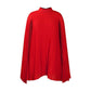 Trending Now⭐💃 Graceful Pleated Dress with Cape Silhouette