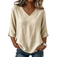 Trending Now⭐👚 Flowy V-Neck Top with Breezy Silhouette