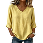Trending Now⭐👚 Flowy V-Neck Top with Breezy Silhouette
