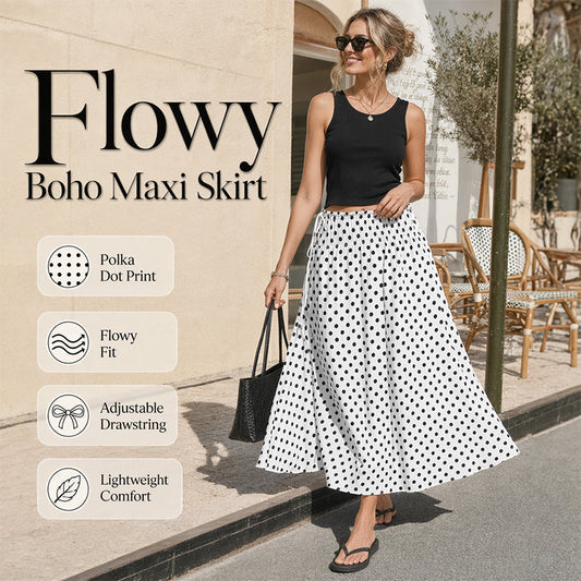 Women's Polka Dot Midi Skirt🌟👗