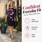 👗💥Women's Floral Print Cape Bodycon Dress