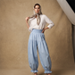 Women's Casual Ruffle Hem Lantern Pants