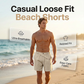 Men's Summer Linen Shorts Casual Loose Fit Beach Shorts