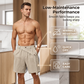 Men's Summer Linen Shorts Casual Loose Fit Beach Shorts