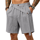 Men's Summer Linen Shorts Casual Loose Fit Beach Shorts