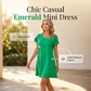 Women's Casual Short-Sleeved T-Shirt Mini Dress