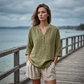 Women's Casual V-Neck 3/4 Sleeve Blouse