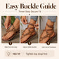 ❄️👡Women Flat Strappy Sandals Gladiator Rivet Ankle Strap Toe Loop Beach Shoes