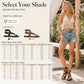 ❄️👡Women Flat Strappy Sandals Gladiator Rivet Ankle Strap Toe Loop Beach Shoes