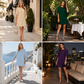 New Arrival✨🌸 Elegant Cape Sleeve Dress in Solid Colors – Breezy & Flattering for Any Occasion