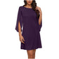 New Arrival✨🌸 Elegant Cape Sleeve Dress in Solid Colors – Breezy & Flattering for Any Occasion