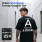 🔤🛹 LIMITED TIME 50% OFF! 👕Men's Back-Letter Print Tee – Bold back graphic & relaxed fit – Turn heads with every step.