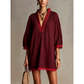🌿Women's V-Neck Loose Cotton Linen Dress
