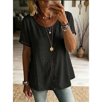 🍃✨ LIMITED TIME 50% OFF! 🌊Hollow-Out Boho Top – Breathable weave & trendy design – Stay cool and chic all summer.