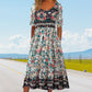 Women’s Elegant Bohemian Print Dress