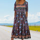 Women’s Elegant Bohemian Print Dress