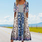 Women’s Elegant Bohemian Print Dress