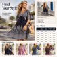 Women's Floral Print V-Neck Short Sleeve Dress