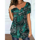 New Arrival✨🌸 Breathable V-Neck Top with Unique Print