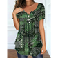 New Arrival✨🌸 Breathable V-Neck Top with Unique Print