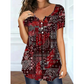 New Arrival✨🌸 Breathable V-Neck Top with Unique Print