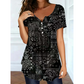 New Arrival✨🌸 Breathable V-Neck Top with Unique Print