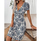 Trending Now⭐💃 Elegant V-Neck Dress with Hourglass Shaping