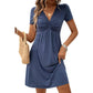Trending Now⭐💃 Elegant V-Neck Dress with Hourglass Shaping