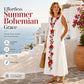 Limited-Time⌛🌿 Elegant sleeveless printed maxi dress, ideal for the beach
