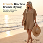 Trending Now⭐💃 Elegant V-Neck Dress with Ruffle Detail – Versatile Silhouette for Every Body Type