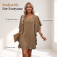 Trending Now⭐💃 Elegant V-Neck Dress with Ruffle Detail – Versatile Silhouette for Every Body Type