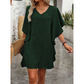 Trending Now⭐💃 Elegant V-Neck Dress with Ruffle Detail – Versatile Silhouette for Every Body Type