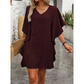 Trending Now⭐💃 Elegant V-Neck Dress with Ruffle Detail – Versatile Silhouette for Every Body Type