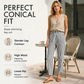 Women's Casual Striped High Waisted Pants