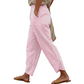 Women's Casual Striped High Waisted Pants