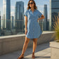 Trending Now⭐💃 Versatile Casual Denim Dress with Front Buttons