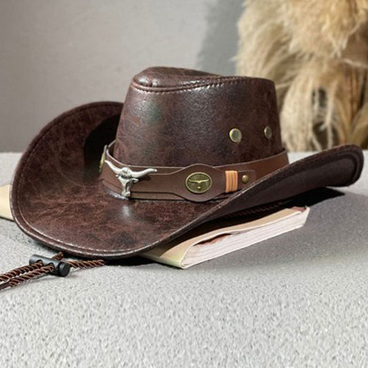 New Arrival✨🤠 Premium Cowboy Hat with Sturdy Brim – Classic Western Style for Sunny Adventures