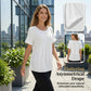 🌸 Asymmetrical Ruched Short Sleeve Blouse – Soft Drape & Effortless Style for Any Occasion