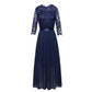 New Arrival✨🌸 Flowing Lace Maxi Dress with 3/4 Sleeves